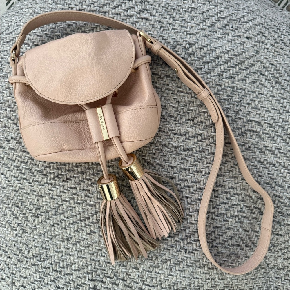 See By Chloe Leather Tassel Crossbody Bag